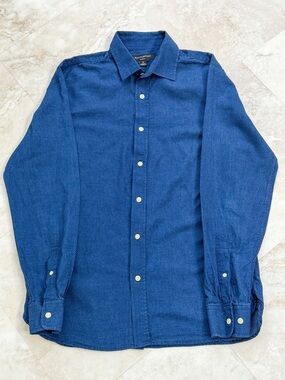 Banana Republic Slim Fit Blue Button Down Shirt Men’s Medium Business Casual